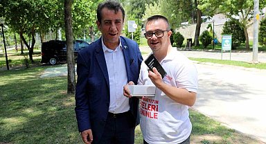 Başkan Yetişkin, Down Sendromlu Ozan'ın kalbine dokundu