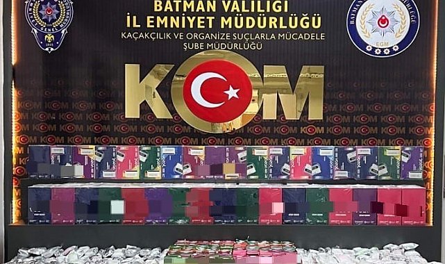 Batman'da bin 120 adet kaçak elektronik sigara ele geçirildi