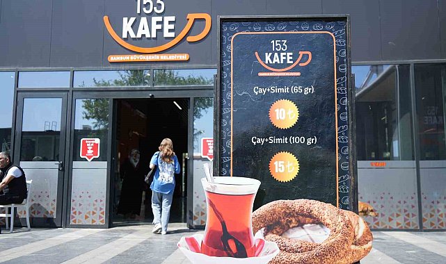 Belediyeye ait bu kafede çay-simit sudan ucuz