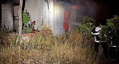 Belen'de çıkan baraka yangını söndürüldü