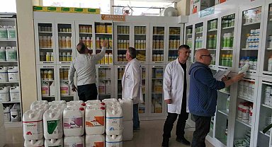 Beyşehir'de bitki koruma ürünü bayilerine sıkı takip
