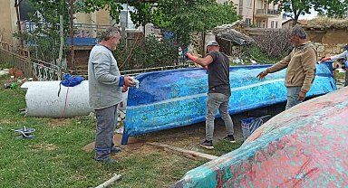 Beyşehir'de tatlı su balığı avcıları yeni sezon hazırlıklarına başladı