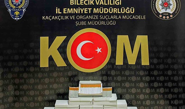 Bilecik'te 2 bin adet doldurulmuş makaron ele geçirildi