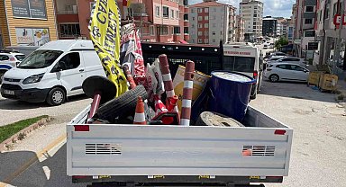 Bilecik'te kaldırım ve kapı önleri işgal eden esnafa ceza yağdı
