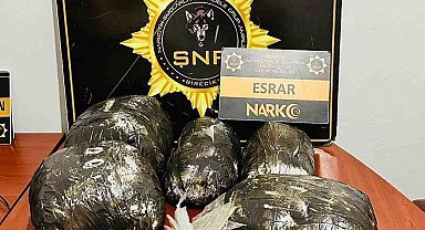 Birecik'te 7 kilo 360 gram esrar maddesi ele geçirildi