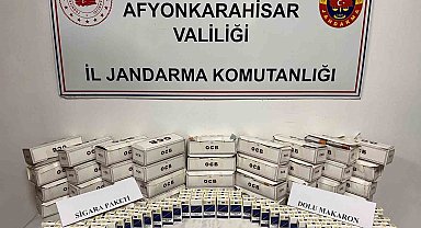 Bolvadin'de kaçak sigara operasyonu