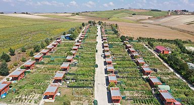 Bostan Gülistan Hobi Bahçesi'nde ilk fideler toprağa ekildi