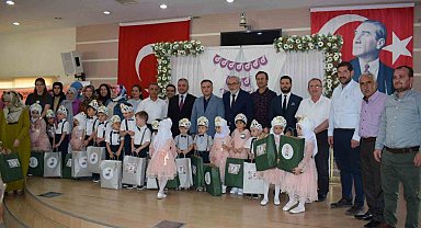 Bozdoğan'da 4-6 yaş Kur'an Kursu öğrencilerinden yıl sonu etkinliği
