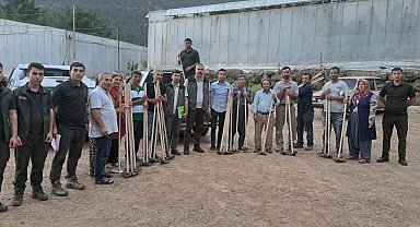Bozyazı'da vatandaşlar orman yangınlarına karşı bilgilendiriliyor
