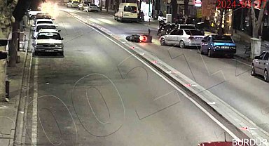 Burdur'da dikkatsiz sürücülerin neden olduğu kazalar kameralara yansıdı
