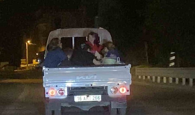 Bursa'da tehlikeli yolculuk kamerada