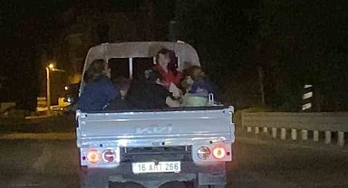 Bursa'da tehlikeli yolculuk kamerada