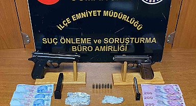 Bursa'da uyuşturucu almak için tabancayla takas yaptılar