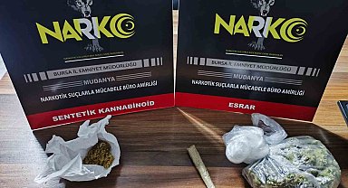 Bursa'da uyuşturucuya geçit yok : 2 gözaltı