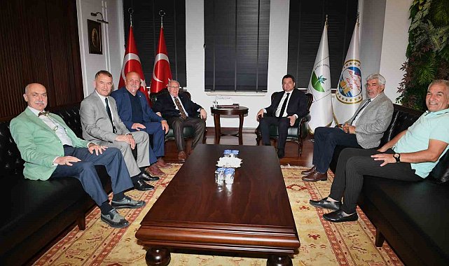 Bursaspor yönetiminden Başkan Aydın'a ziyaret