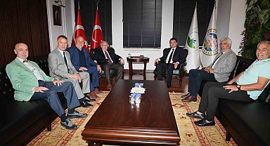 Bursaspor yönetiminden Başkan Aydın'a ziyaret