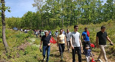 Büyük katılımla doğa yürüyüşü yapıldı