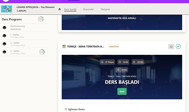 Büyükşehir KAYMEK UZEM'de KPSS lisans ücretsiz online derslerine yoğun ilgi