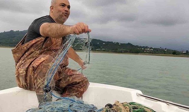 Çakmak Barajı'nda bulunan ağlara el konuldu
