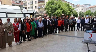 Çankırı'da kan bağışı etkinliğine yoğun ilgi