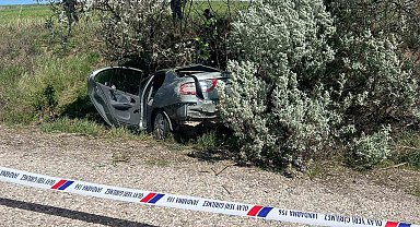 Çorum'da otomobil şarampole devrildi: 1 ölü, 1 yaralı