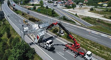 Damperi açık kalınca havada askıda kaldı