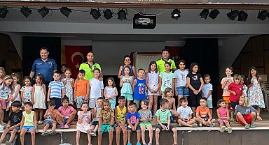 Datça'da çocuklara trafik eğitimi verildi