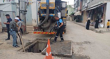 DBB ekipleri Cizre'de 33 konutun bodrum katındaki suyu tahliye etti