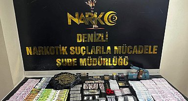 Denizli'de gözaltına alınan 60 zehir tacirinden 23'ü tutuklandı