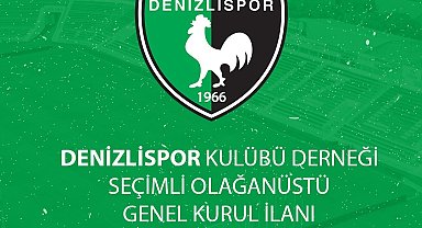 Denizlispor'da 15 günde yeniden kongre kararı alındı
