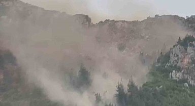 Depremzede vatandaşları tedirgin eden patlama kamerada
