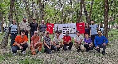 Doğa tutkunları Karalayalar bölgesinde yürüyüş yaptı