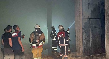 Düzce'de parke atölyesinde yangın