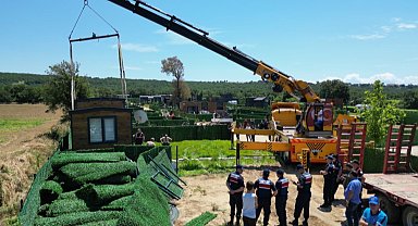 Edirne'de "tiny house"lar kaldırılıyor