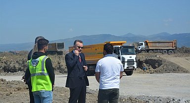 Edremit TDİOSB altyapı çalışmaları son hızıyla devam ediyor