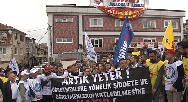 Eğitim sendikalarından okul müdürünün öldürülmesine tepki
