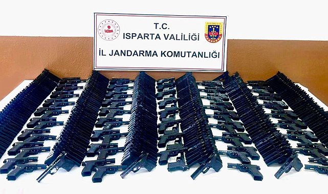 Elektrikli bisiklette 564 adet tabanca alt takımı ele geçirildi
