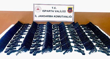 Elektrikli bisiklette 564 adet tabanca alt takımı ele geçirildi
