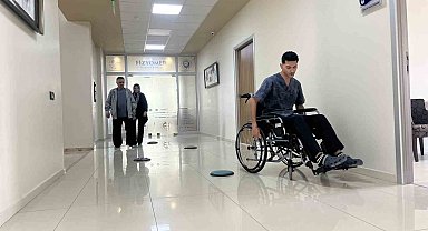 Engellilerinin yerine kendilerini koyarak parkuru tamamlamaya çalıştılar