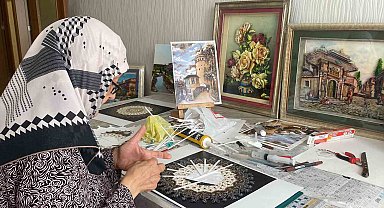 Eşinin acısını sanatı ile dindirdi