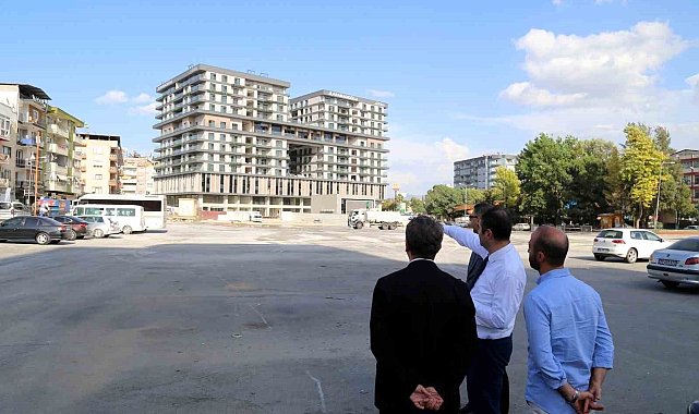 Eski otogar alanı temizlendi, Başkan Yetişkin çalışmaları yerinde inceledi