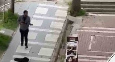 Eski sevgilinin tüfekle saldırısı kamerada: 2 ağır yaralı