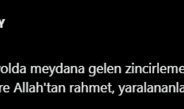 Eskişehir Valisi'nden Mersin'deki kazayla ilgili taziye mesajı