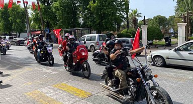 Fethiye'de 19 Mayıs motosiklet konvoyu