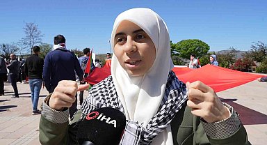 Filistinli öğrenciden Müslümanlara çağrı: "Filistin hepimizin, boykot yapmalıyız"