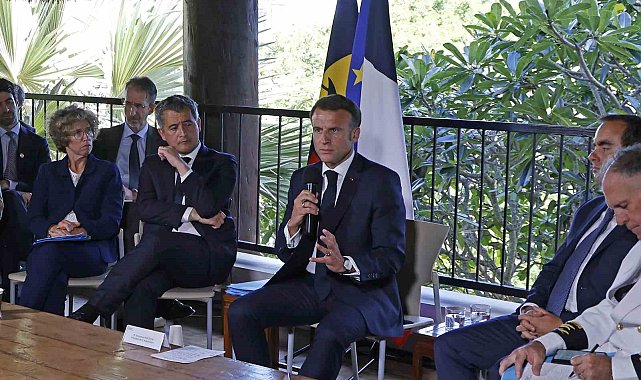 Fransa Cumhurbaşkanı Macron, Yeni Kaledonya'da