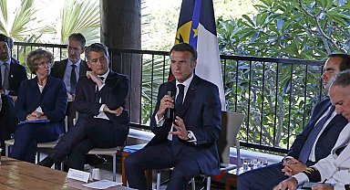 Fransa Cumhurbaşkanı Macron, Yeni Kaledonya'da