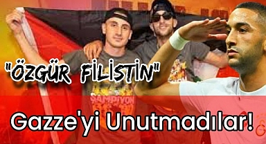 Galatasaraylı futbolcular Gazze'yi unutmadı!