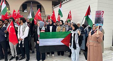 Gazi Üniversitesi'nde Filistin eylemi