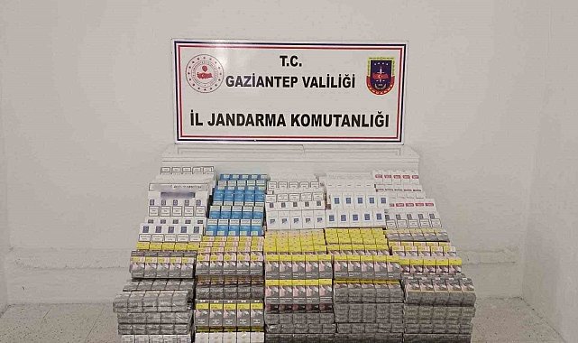 Gaziantep'te piyasa değeri 1 milyon 346 bin TL olan kaçak sigara ele geçirildi